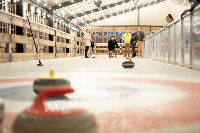 EngiFlex team curling activity