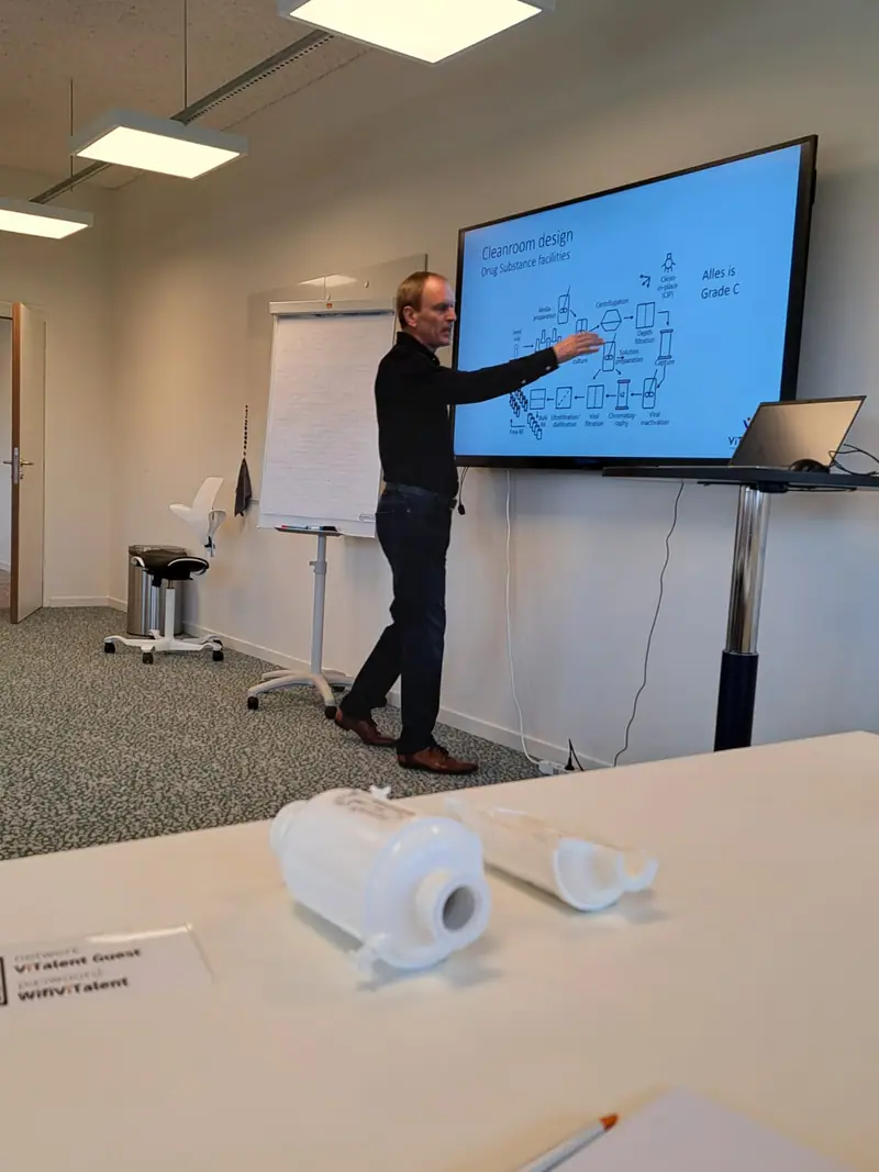 Jan teaching at ViTalent training session